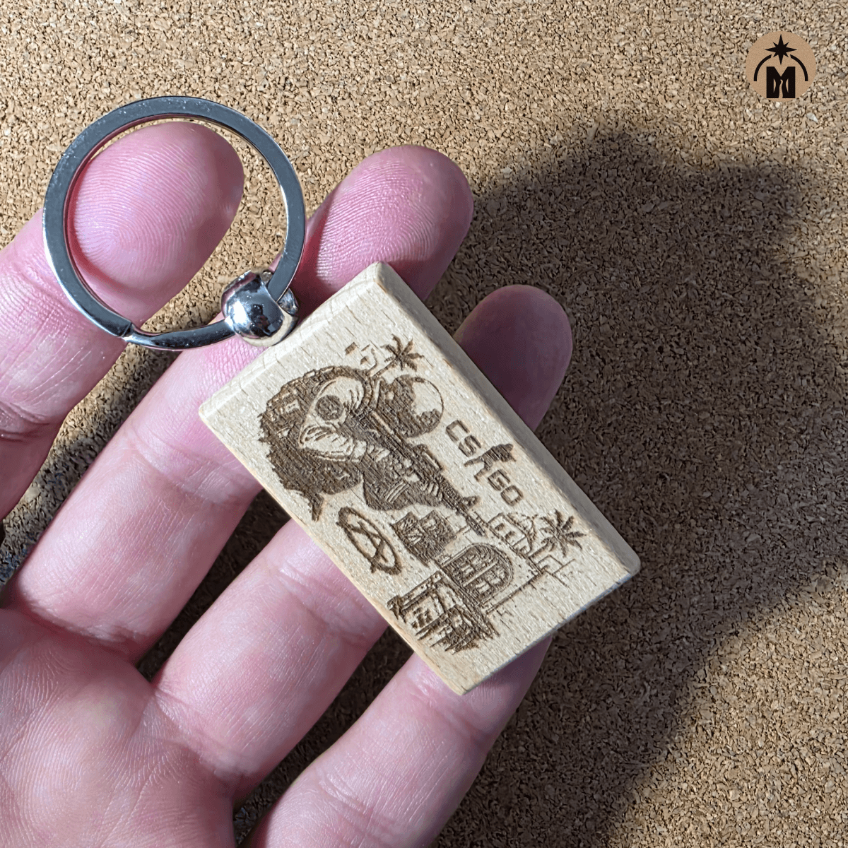 The Best Counter-Strike Keychain for CS Fans — Laser Engraved Wood