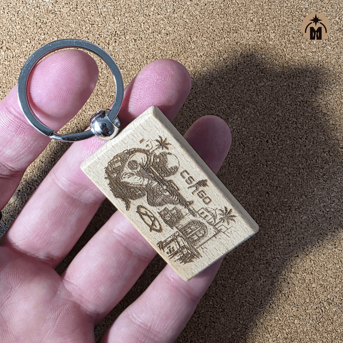 The Best Counter-Strike Keychain for CS Fans — Laser Engraved Wood