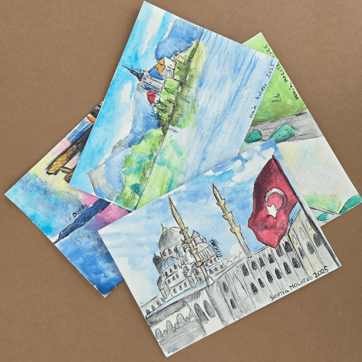 Wanderlust on Your Walls: The Magic of Original Watercolor Travel Miniatures