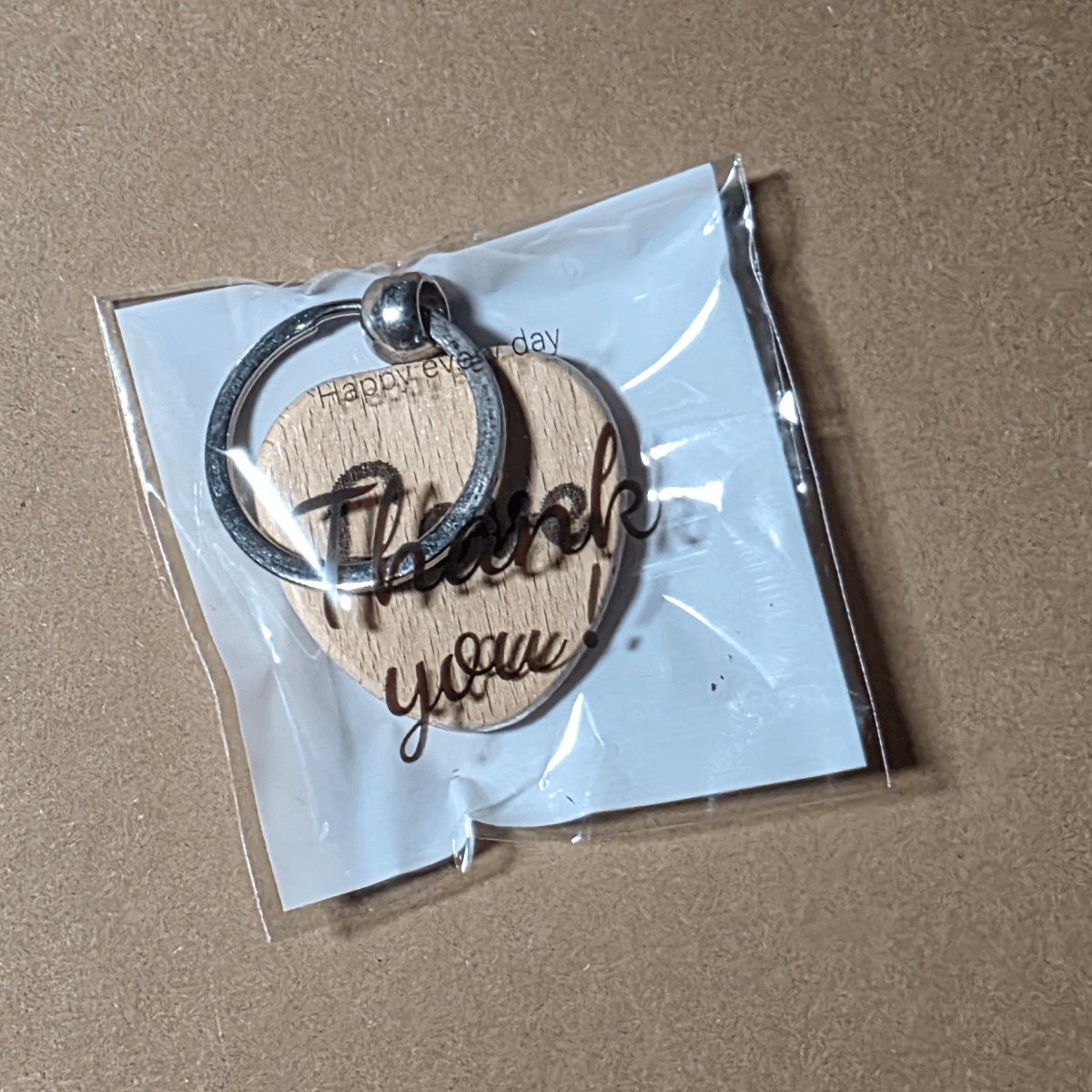 Romantic Gift Set — Wooden Hearts & Rose Keychain in Velvet Pouch